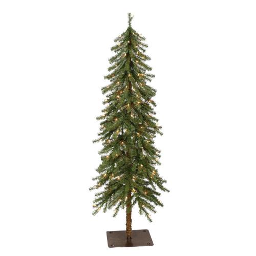 5 ft. Prelit Alpine Artificial Christmas Tree with 150 Lights