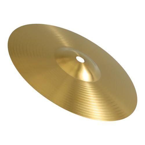 8-Inch Brass Drum Cymbal - Versatile Hi-Hat and Crash Cymbal for Drum Kit Suitable for Beginners and Practice