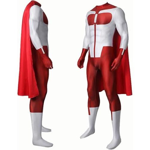 Men's Invincible Costume Halloween Cosplay Bodysuit Mark Grayson Omni Man Nolan Grayson Atom EVE Jumpsuit Full Set