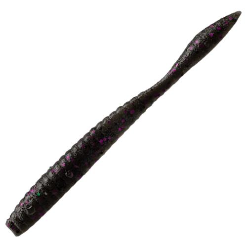 Berkley PowerBait MaxScent Flat Worm - Smoke Black Purple - 3.6    2 Pack 20 worms total