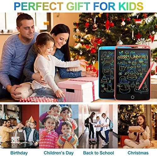 2 Pack LCD Writing Tablet for Kids 8.5inch Doodle Writing Board Colorful Drawing Board Kids Travel Games Activity Learning Educational Toy Gift for 3 4 5 6 7 8 Year Old Girls Boys Toddlers