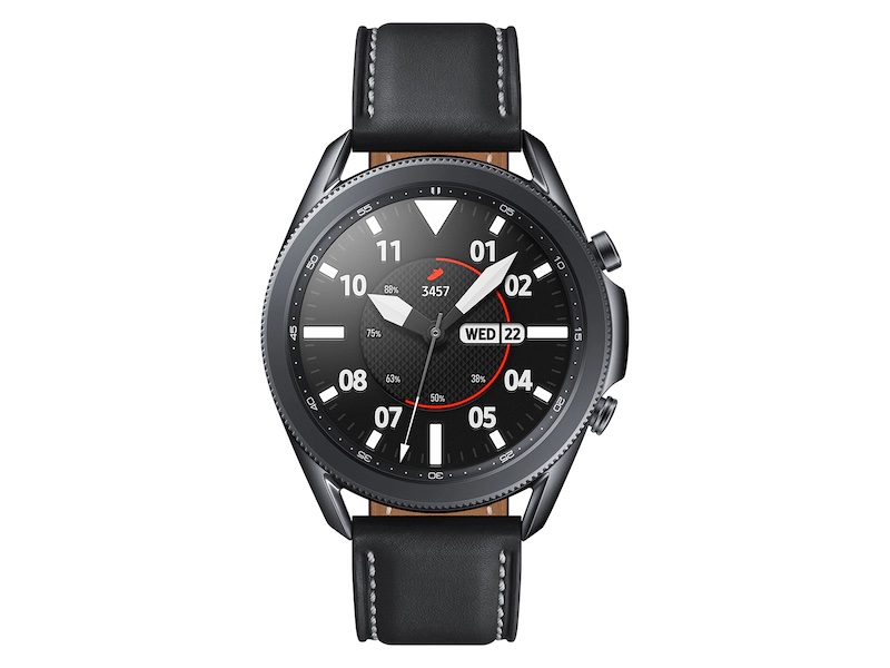 Samsung Galaxy 3 Black Leather Smart Watch-Sm-R840nzkaxar